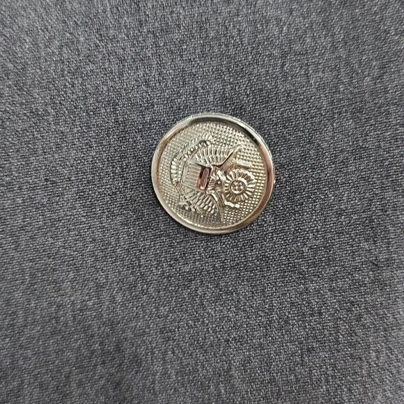 Vintage NWT Alythea Vest Jeweled Embellished Silver Button Gray Size SM Jeweled - Picture 8 of 12